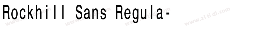 Rockhill Sans Regula字体转换 Rockhill Sans Regula字体转换
